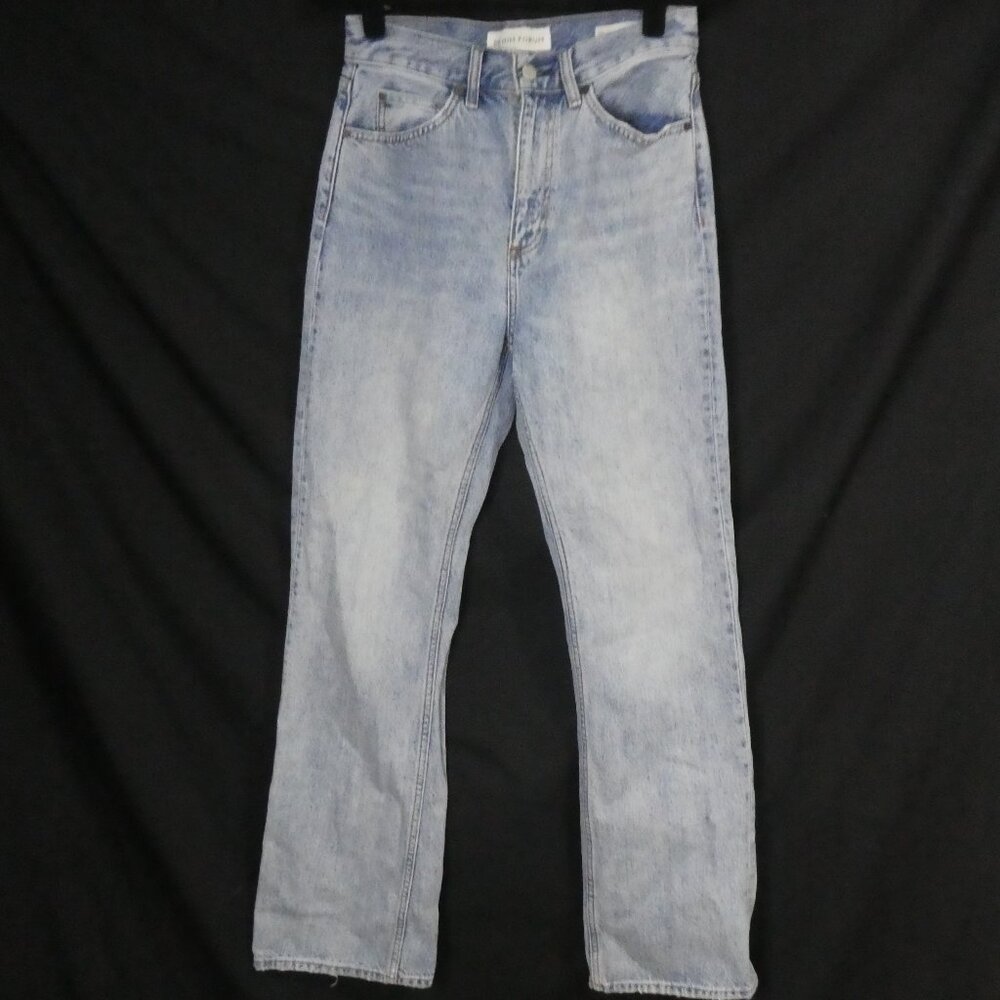 DENIM FORUM - The Jane 70's Super High Boot - 30L | size 28 | Blue Denim Jeans